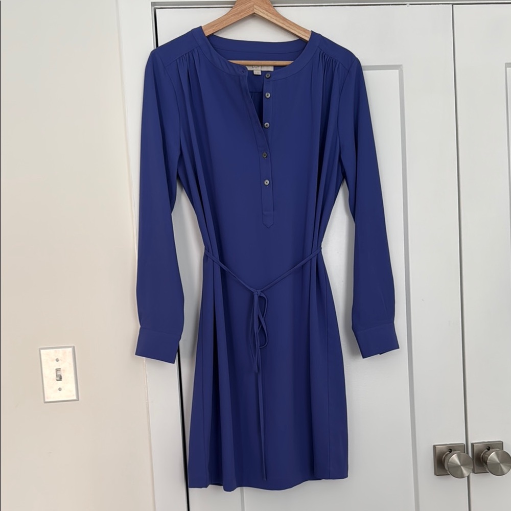 LOFT Royal Blue Long Sleeve Dress